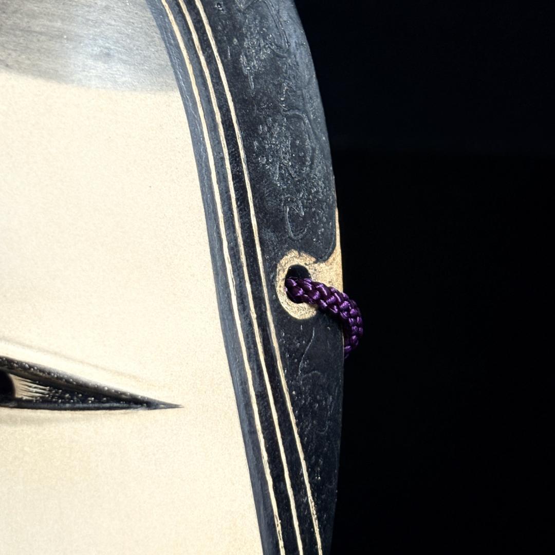 長沢宗春 能面「小面」長澤氏春箱書/共箱・座布団付/長澤宗春