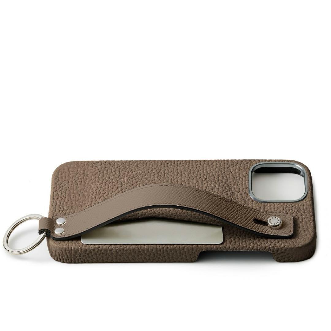 ボナベンチュラ ハンドル付き バックカバーケース iPhone16pro ピンク