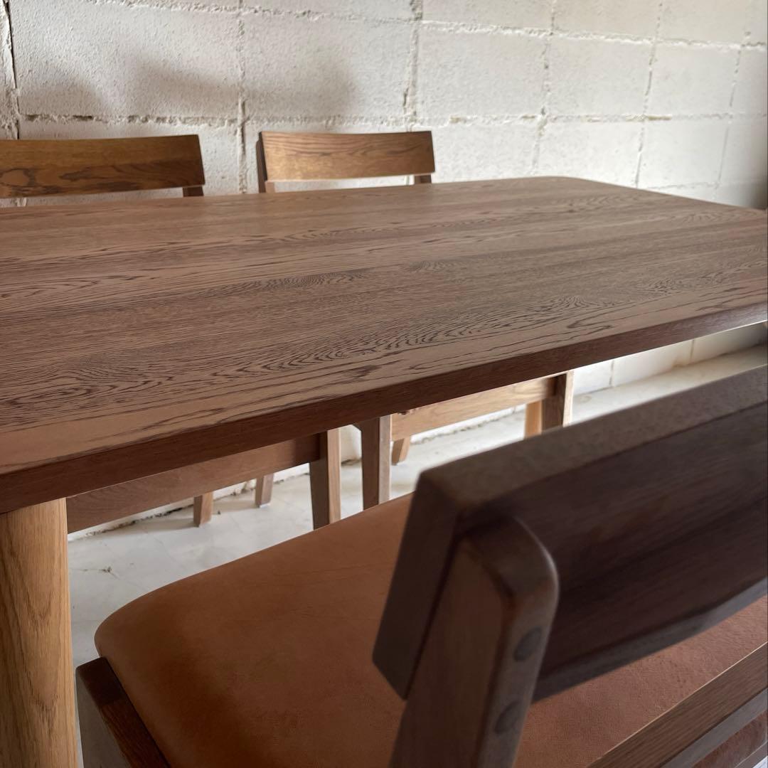 美品　大塚家具　ダイニングテーブル　オーク無垢材