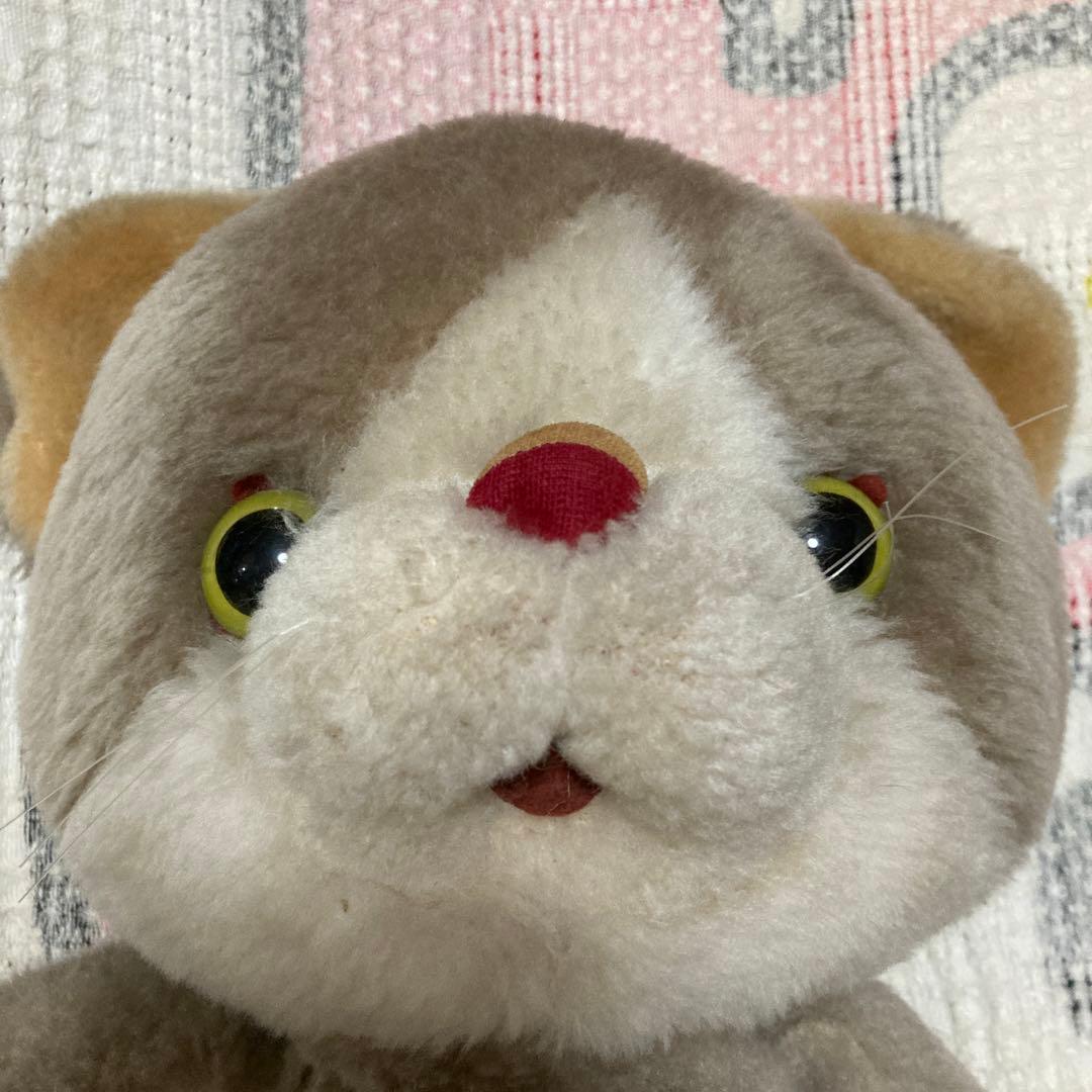 吉徳　昭和レトロ　ヴィンテージ ネコ　ぬいぐるみ　中古品