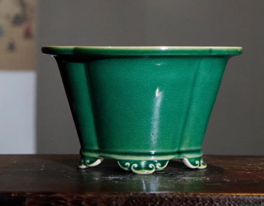 盆栽鉢 青磁鉢 山野草鉢 多肉植物 植木鉢 小品大品盆栽鉢 陶器鉢置物