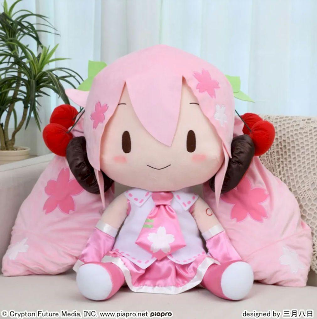 初音ミクシリーズ 桜ミク ふわぷちどで かジャンボぬいぐるみ