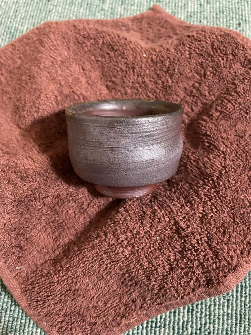 備前焼　希少　灰かぶり　徳利(2)