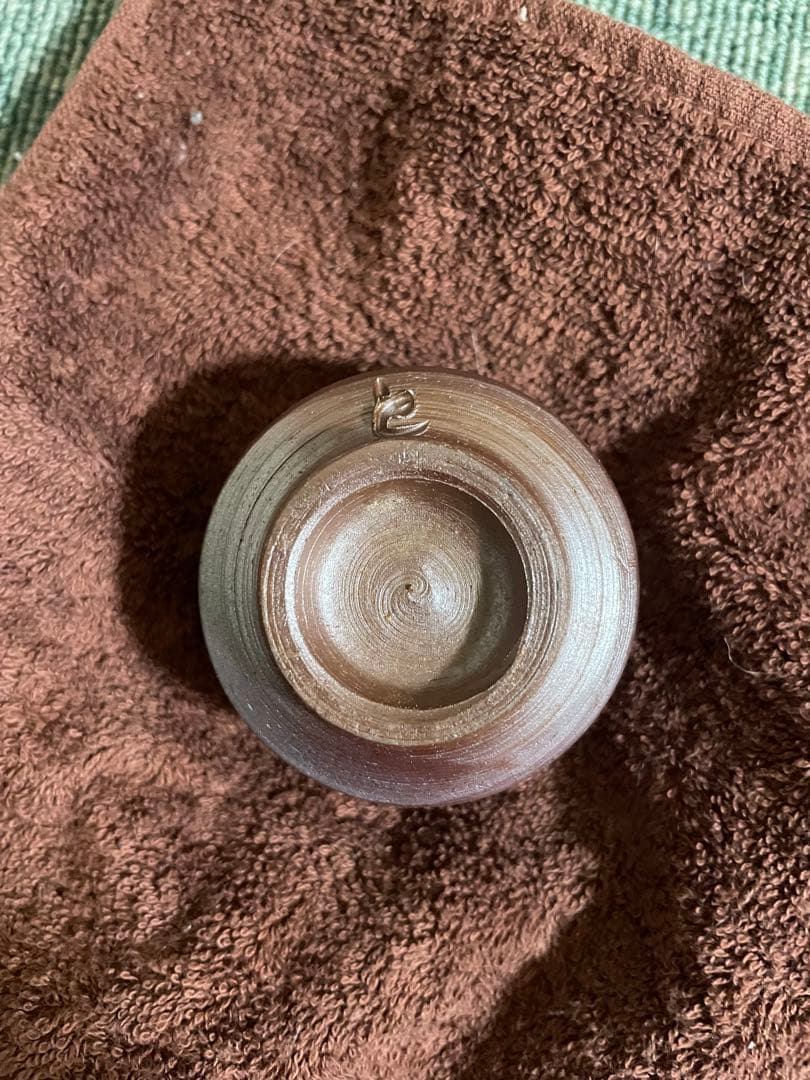 備前焼　希少　灰かぶり　徳利(2)