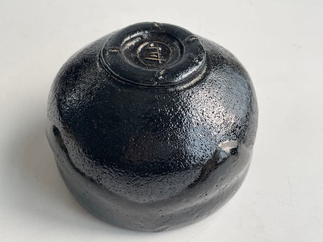 陶芸家　大樋年朗　大樋長左衛門　黒茶碗　幕釉　黒楽茶碗　鵬雲斎書付　共箱