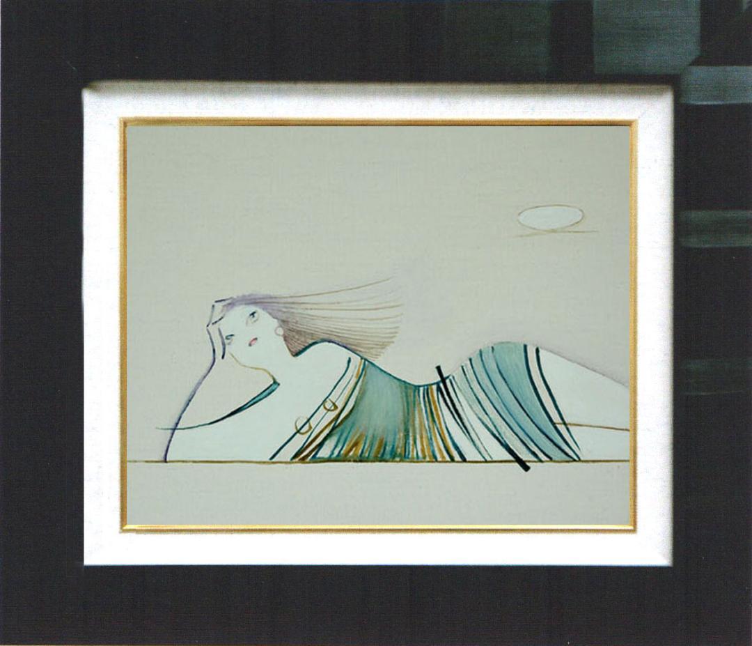 油絵 菅家令子 絵 絵画 インテリア F3-041114 人物 女性像