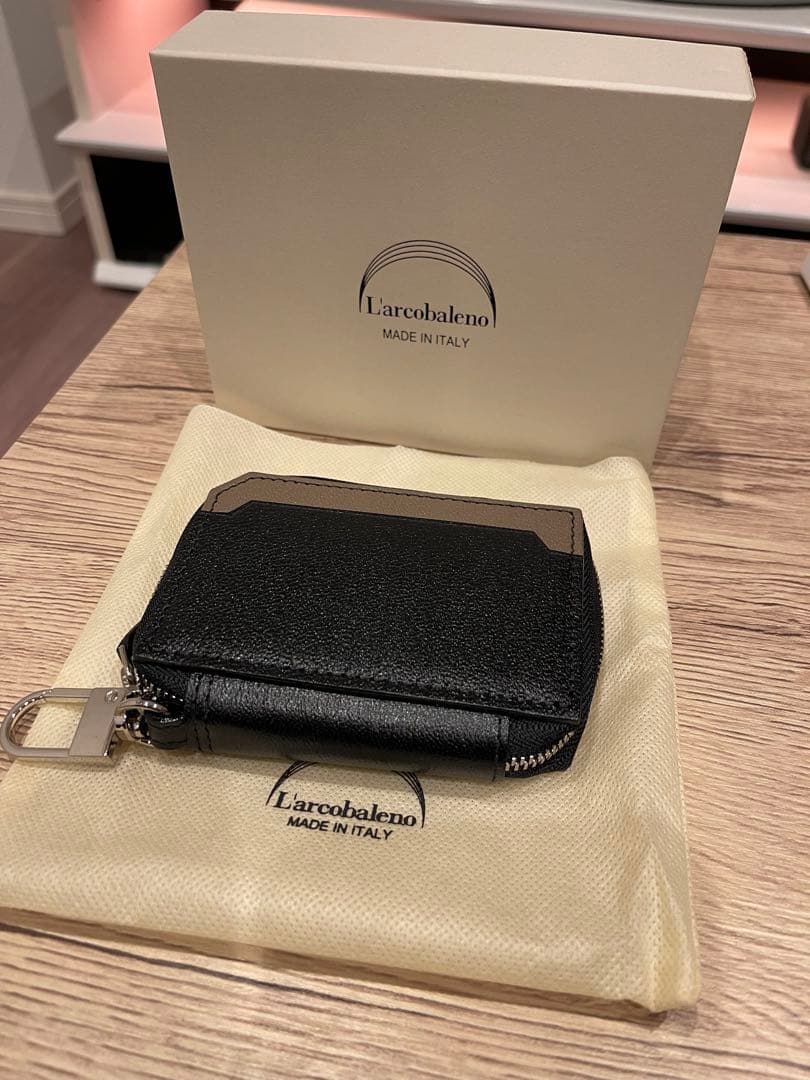 L'arcobaleno スマートWキーケース BLACK*GRAY