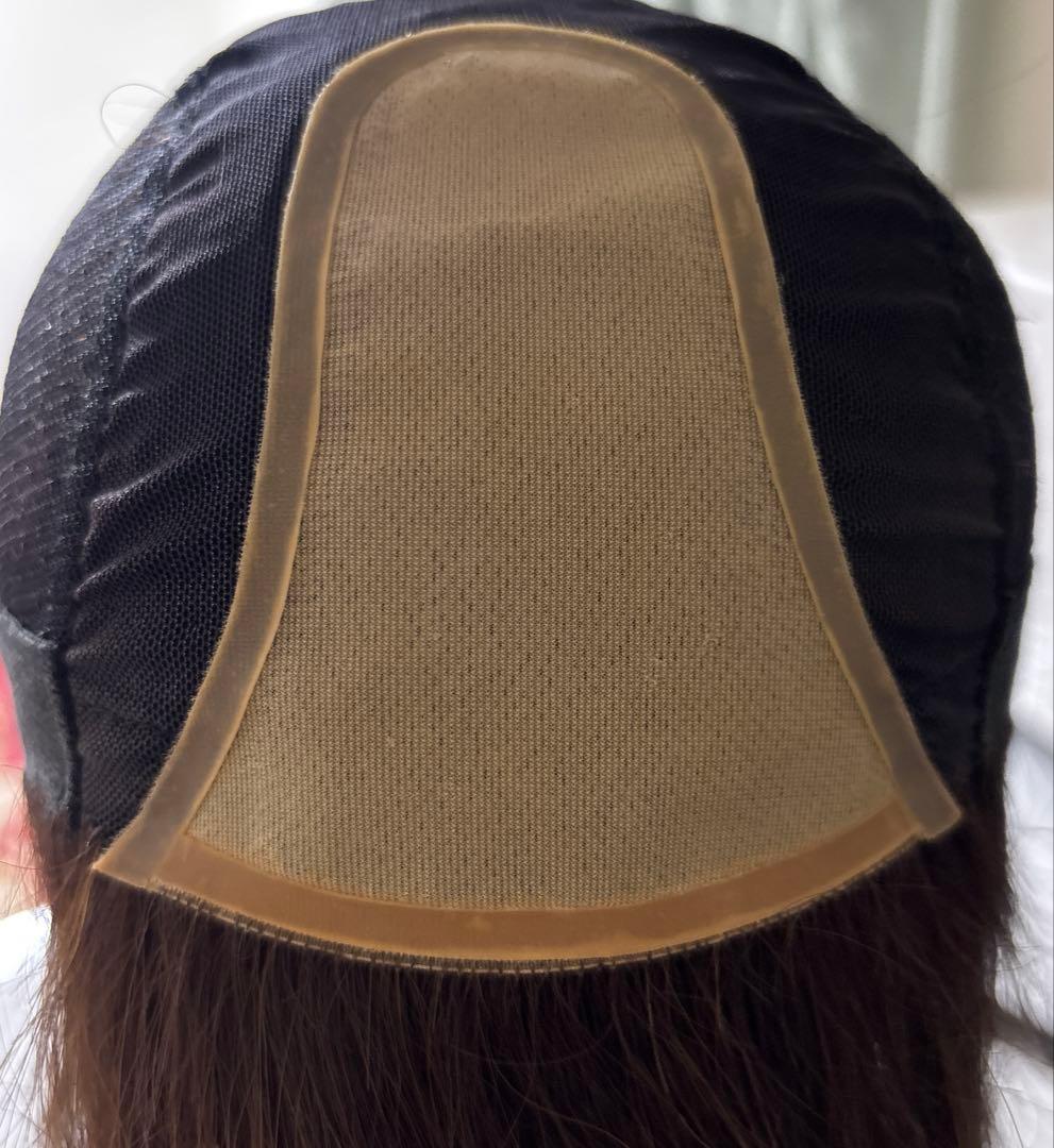 リネアストリア　天使のオリビアショート人毛MIX Mサイズ　チョコブラウン