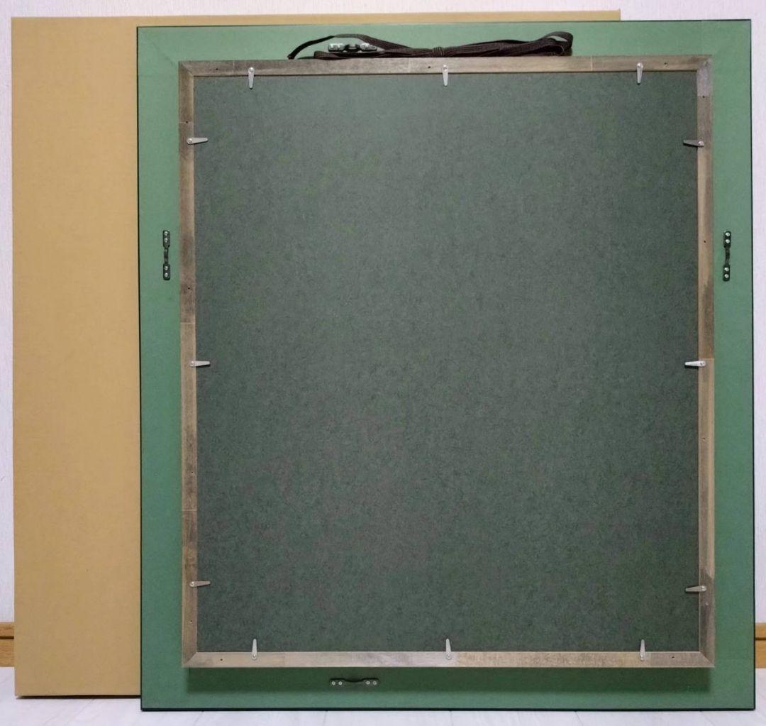 【F10号】香月泰男【花】手描き作品/表裏サイン有/油彩/油絵/岩彩/額縁/逸品