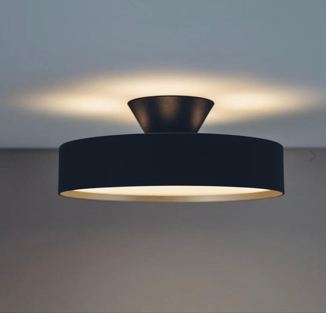 Glow LED-ceiling light ~8畳用　ブラック+ライトウッド