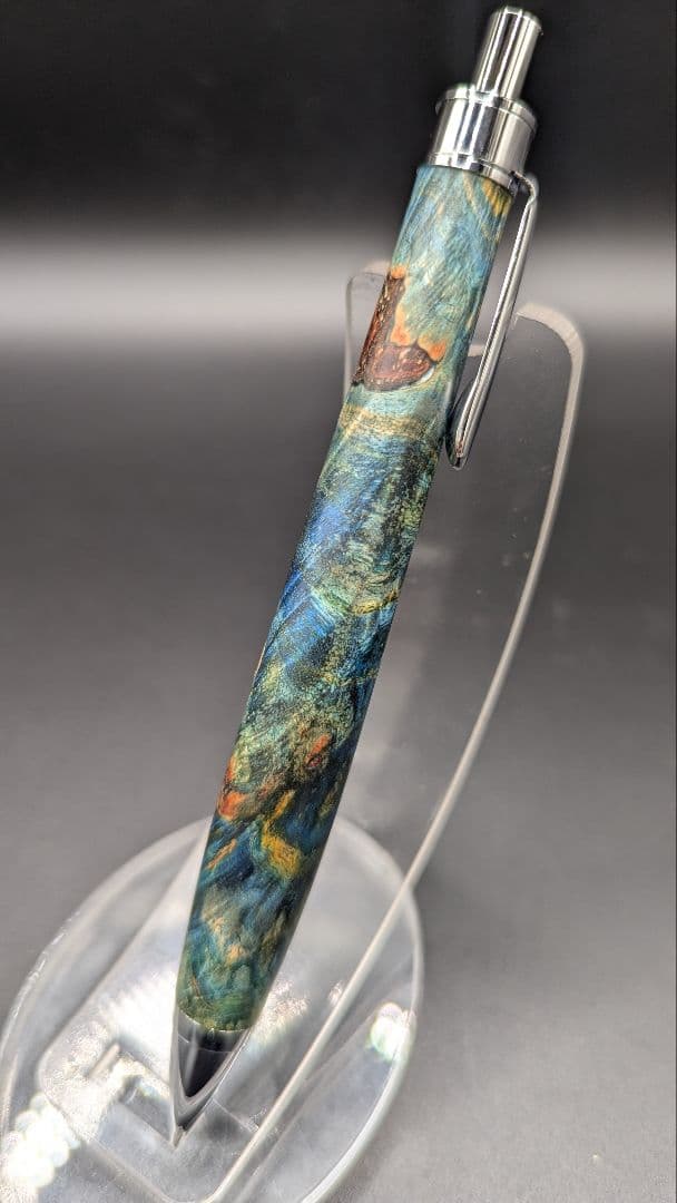 259ペン工房翌檜　スタビライズドウッドバーチバール　木軸シャーペン　ボールペン