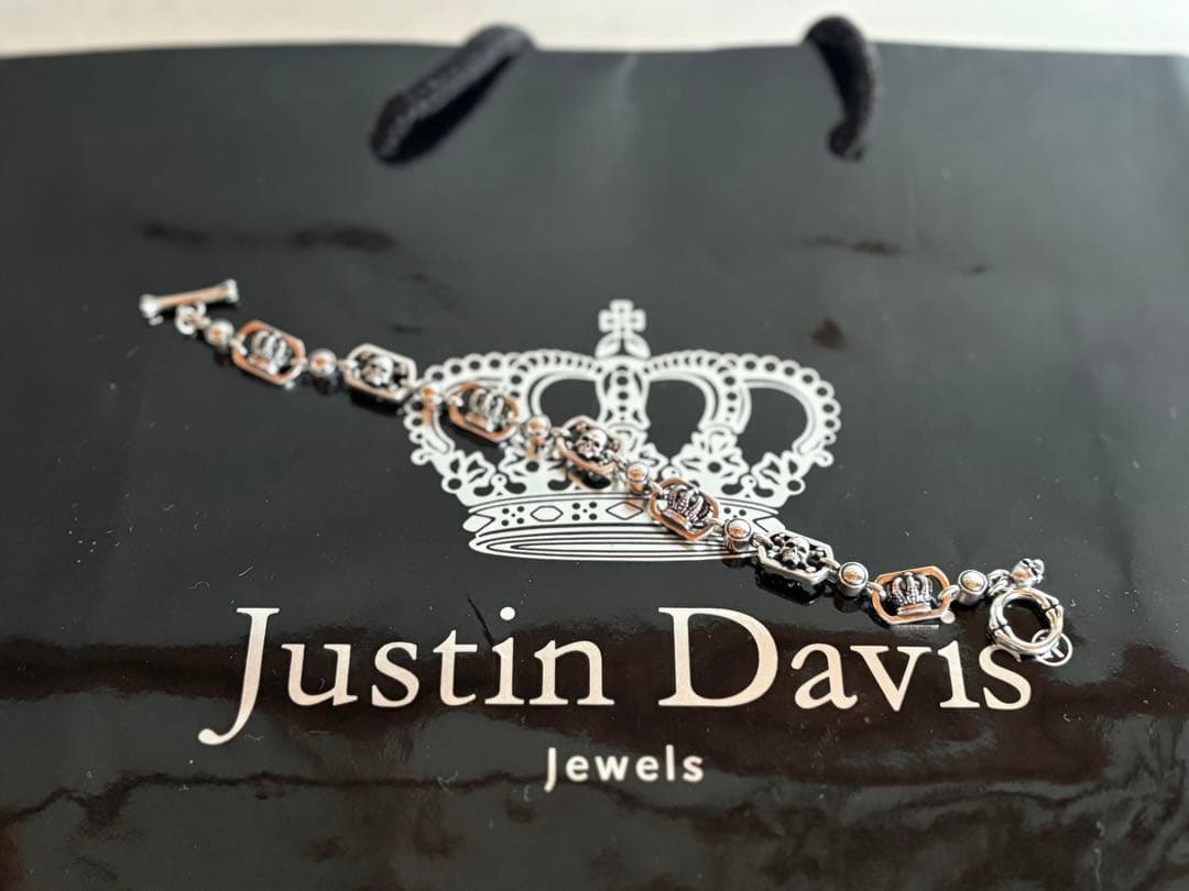 Fine様つむじJustin Davis スカルクラウンブレスレット
