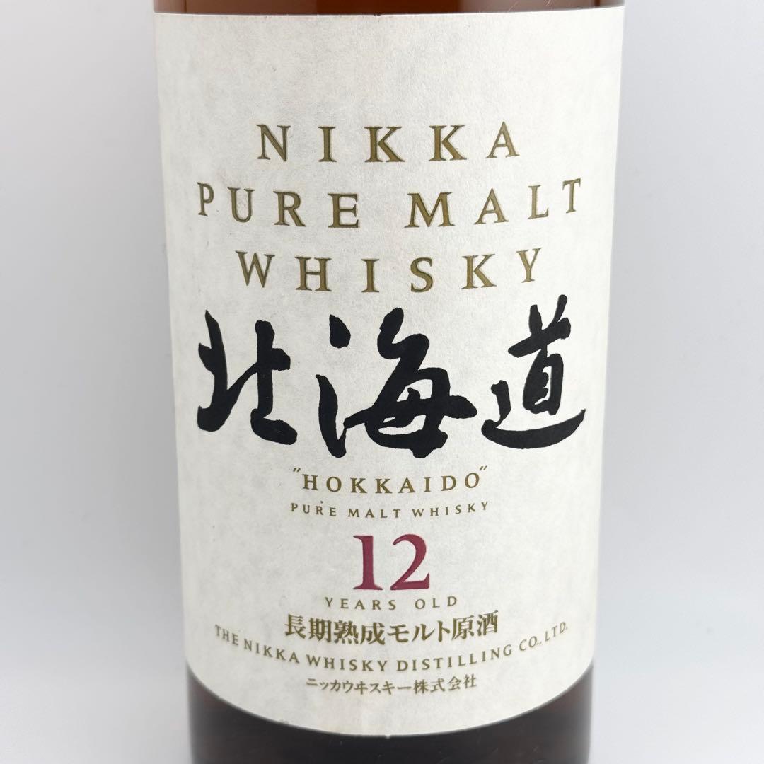 未開栓 NIKKA PURE MALT WHISKY 北海道 12年 k4650