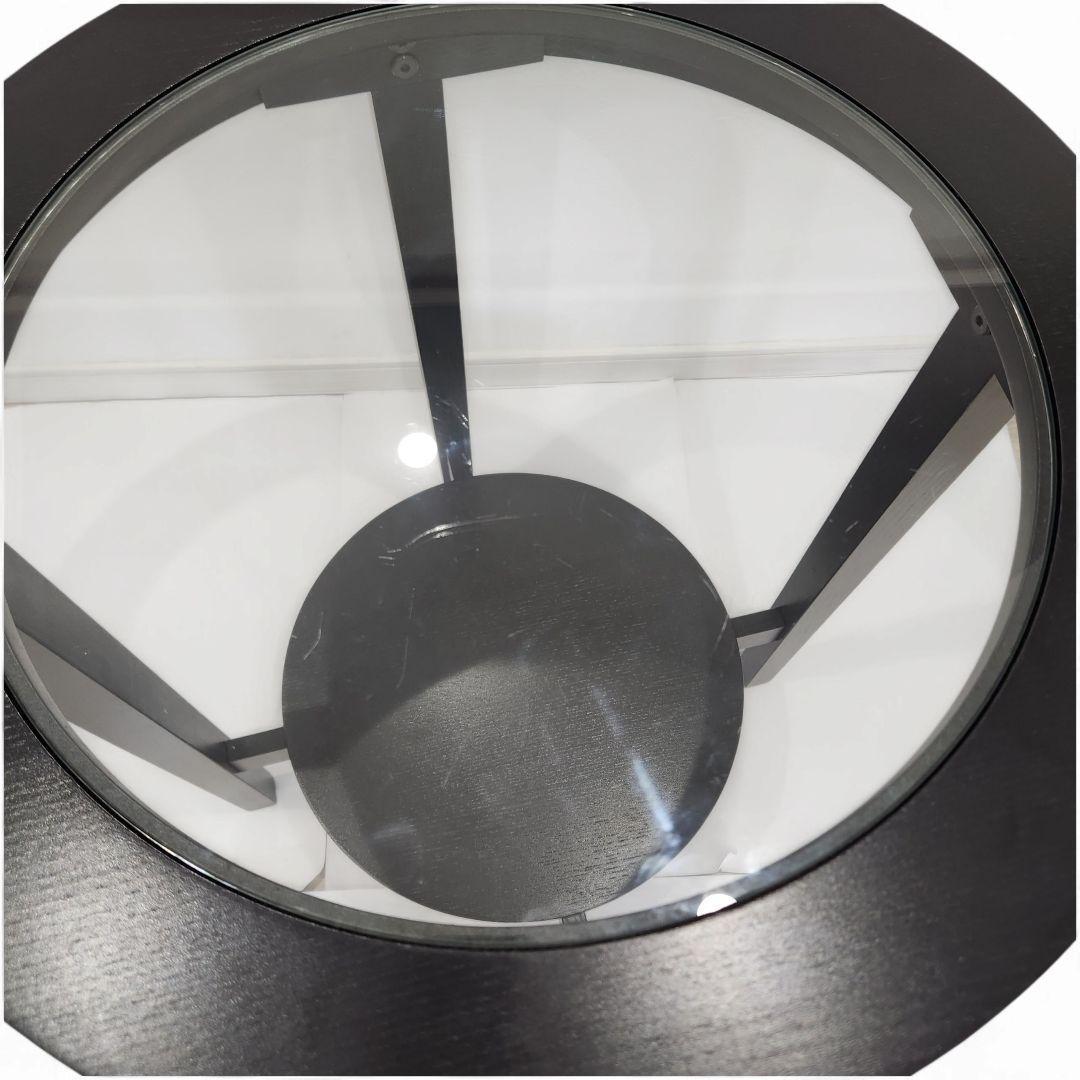 IKEA イケア マルムスタ サイドテーブル 丸型 ガラストップ 廃盤 美品