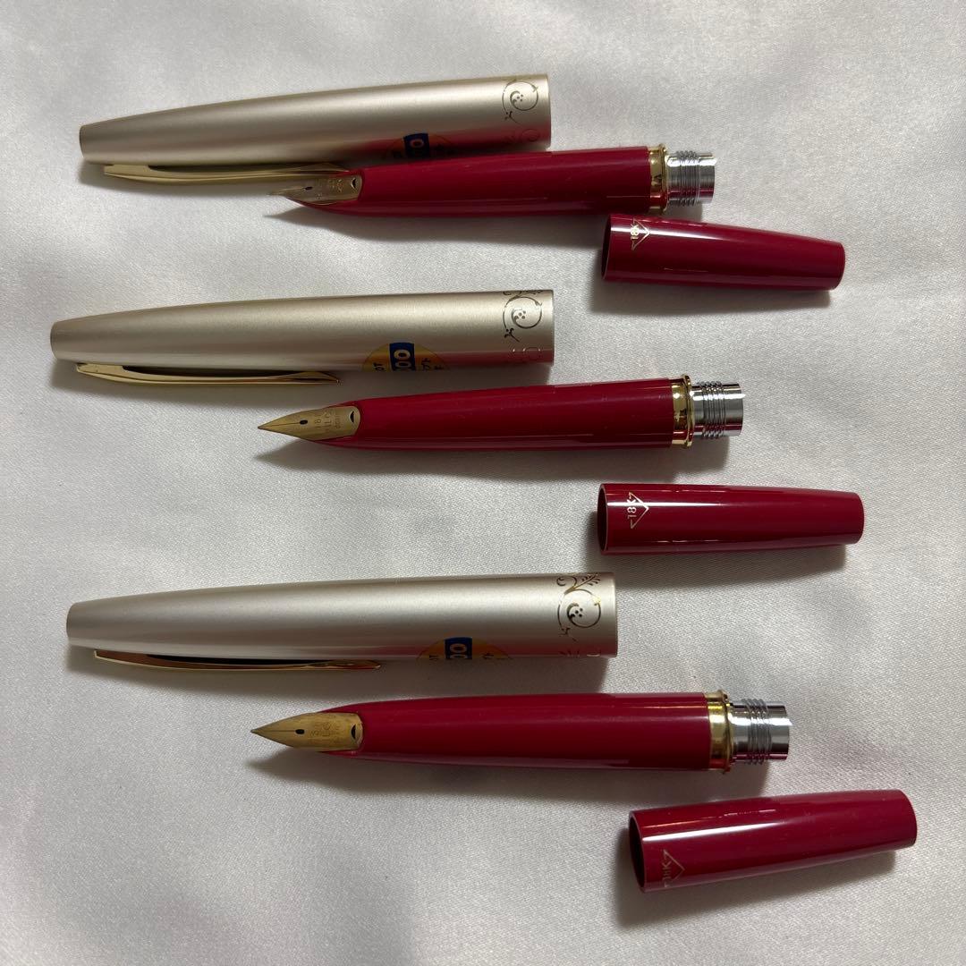 PILOT '70s新品 万年筆 18K スクリプト3本セット