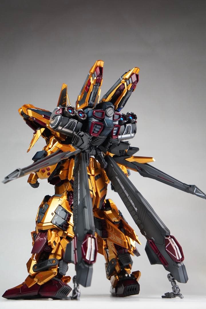フルアーマー百式改　1/100 塗装完成品　LEDユニット付