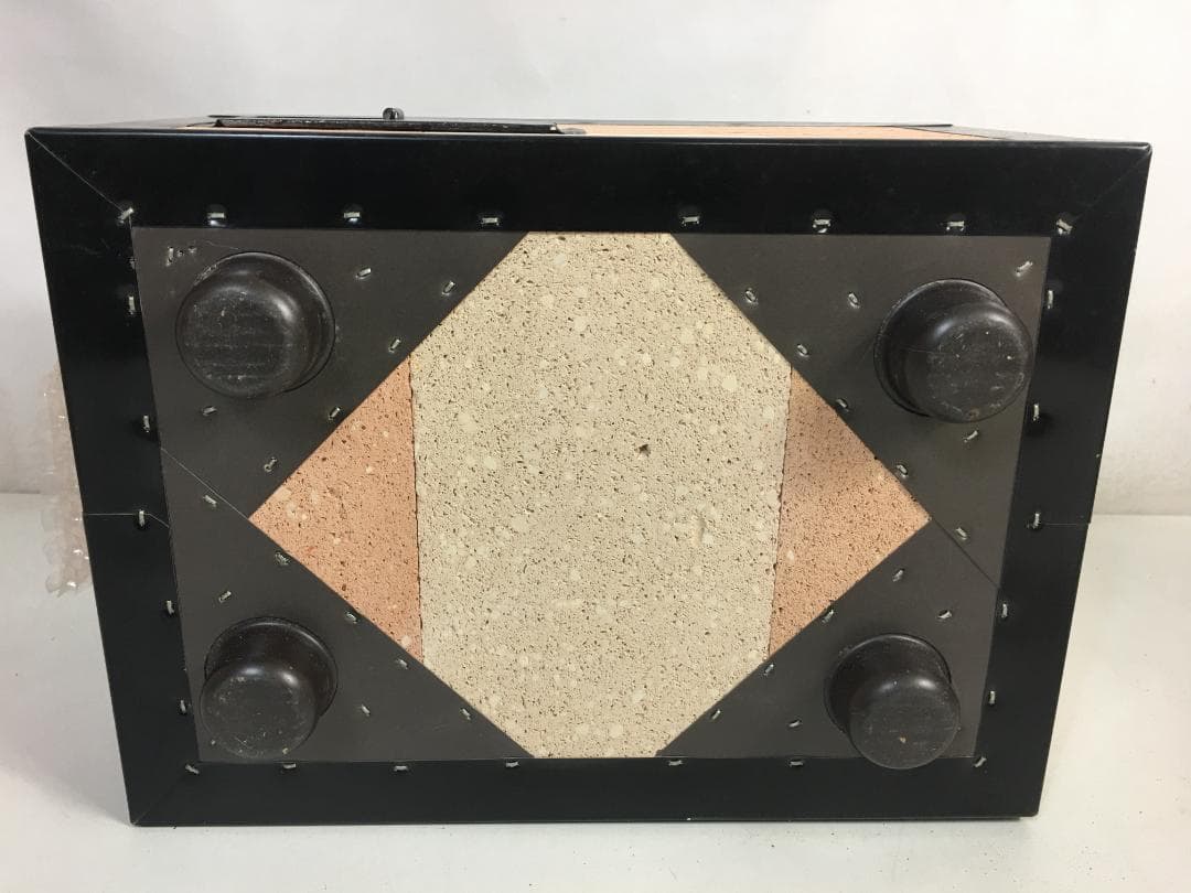 ☆未使用 能登 炭火焜炉 BQ8F号 (約2人〜4人用)　珪藻土コンロ 焼き網付