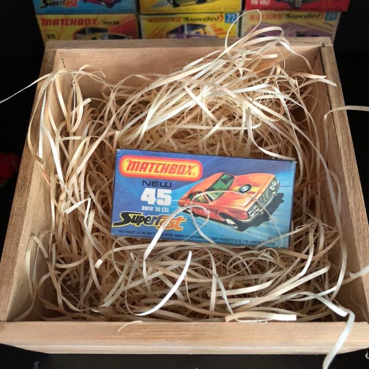 マッチボックス　ミニカー　BMW 30 CSL デッドストック　桐箱入り
