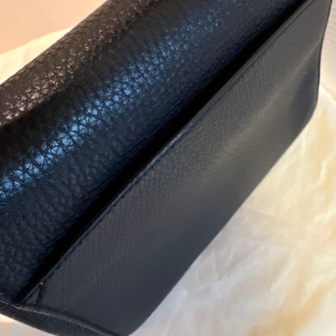 BALLY 黒 レザー ショルダーバッグ