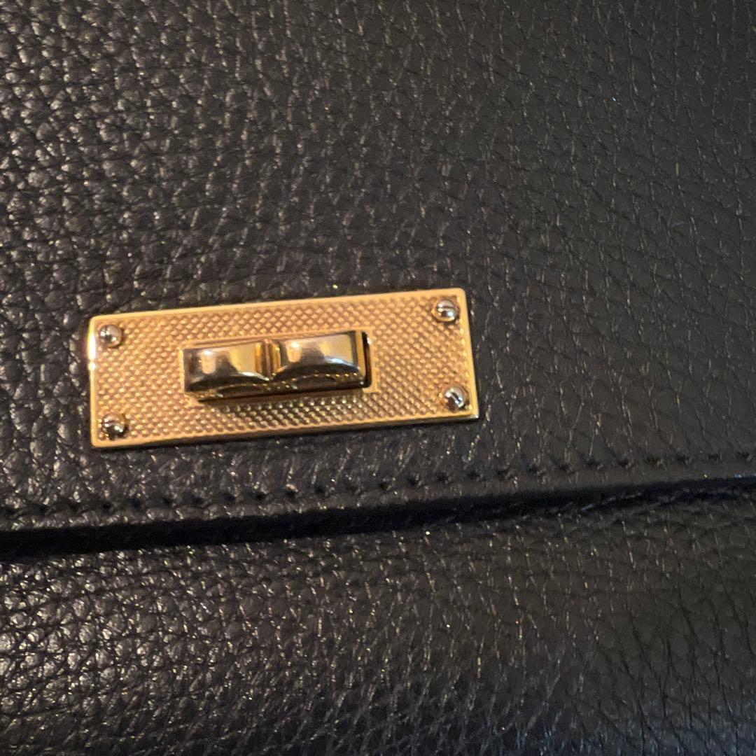 BALLY 黒 レザー ショルダーバッグ