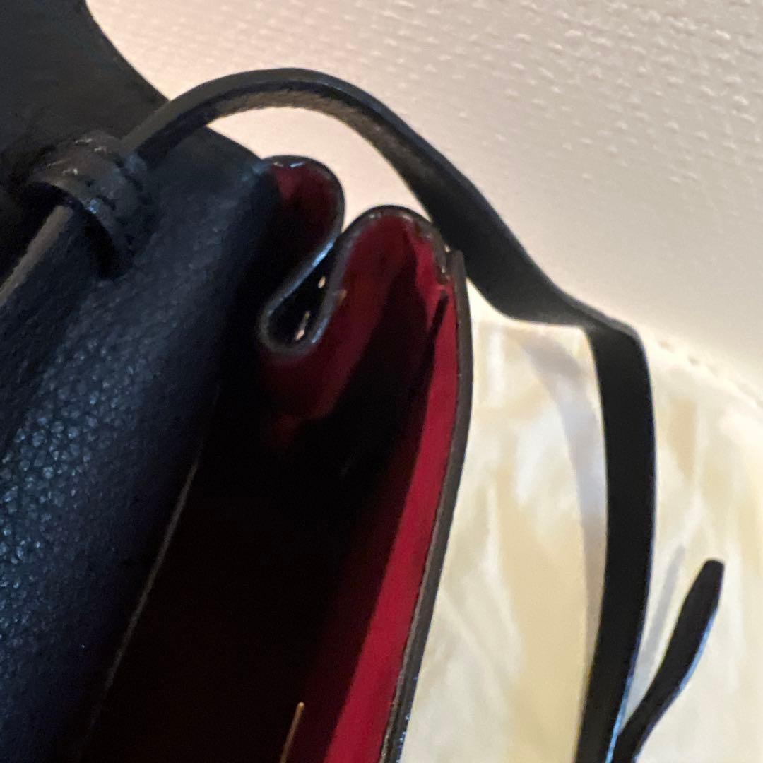 BALLY 黒 レザー ショルダーバッグ