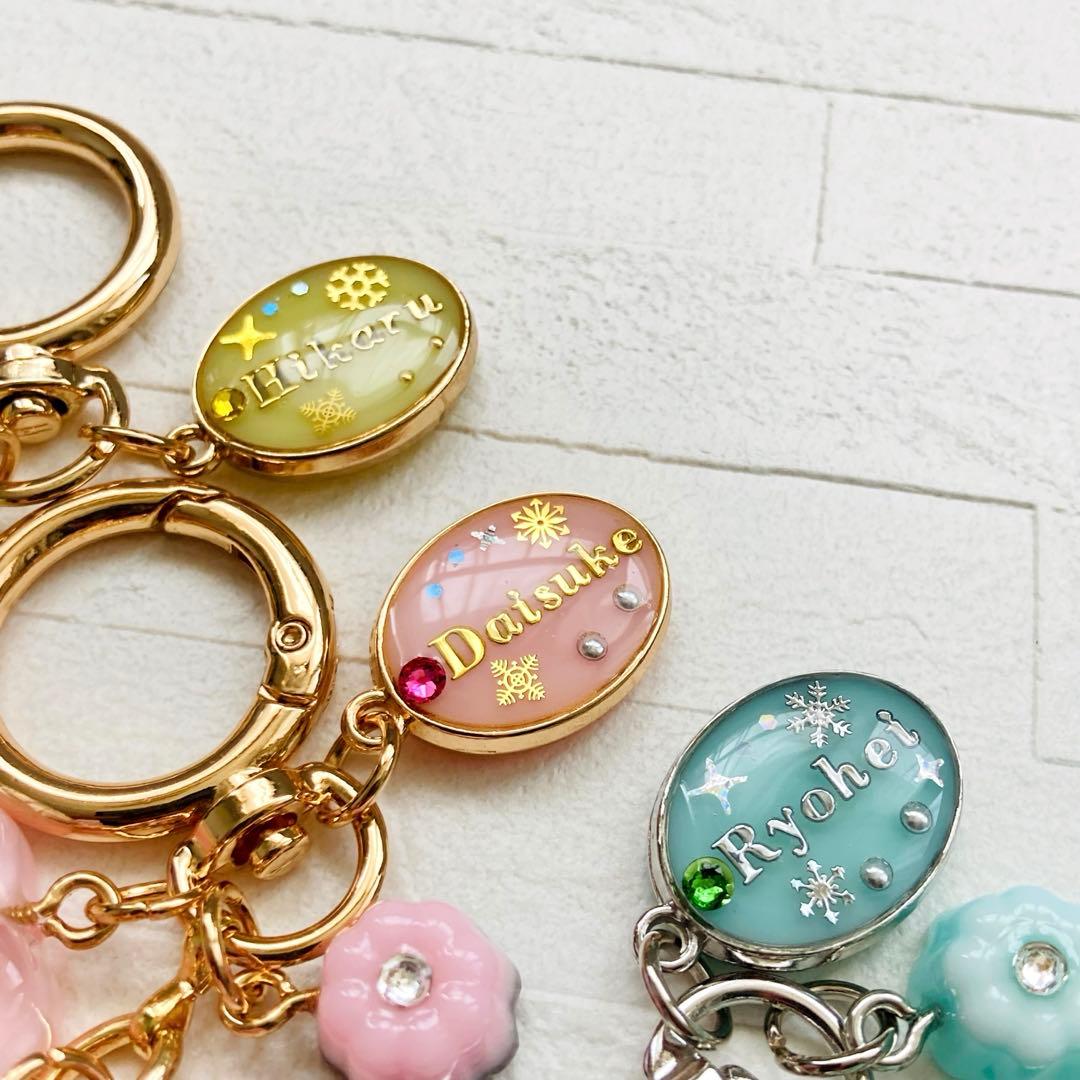 ひなページ　名入れチャーム　レジンキーホルダー　23点