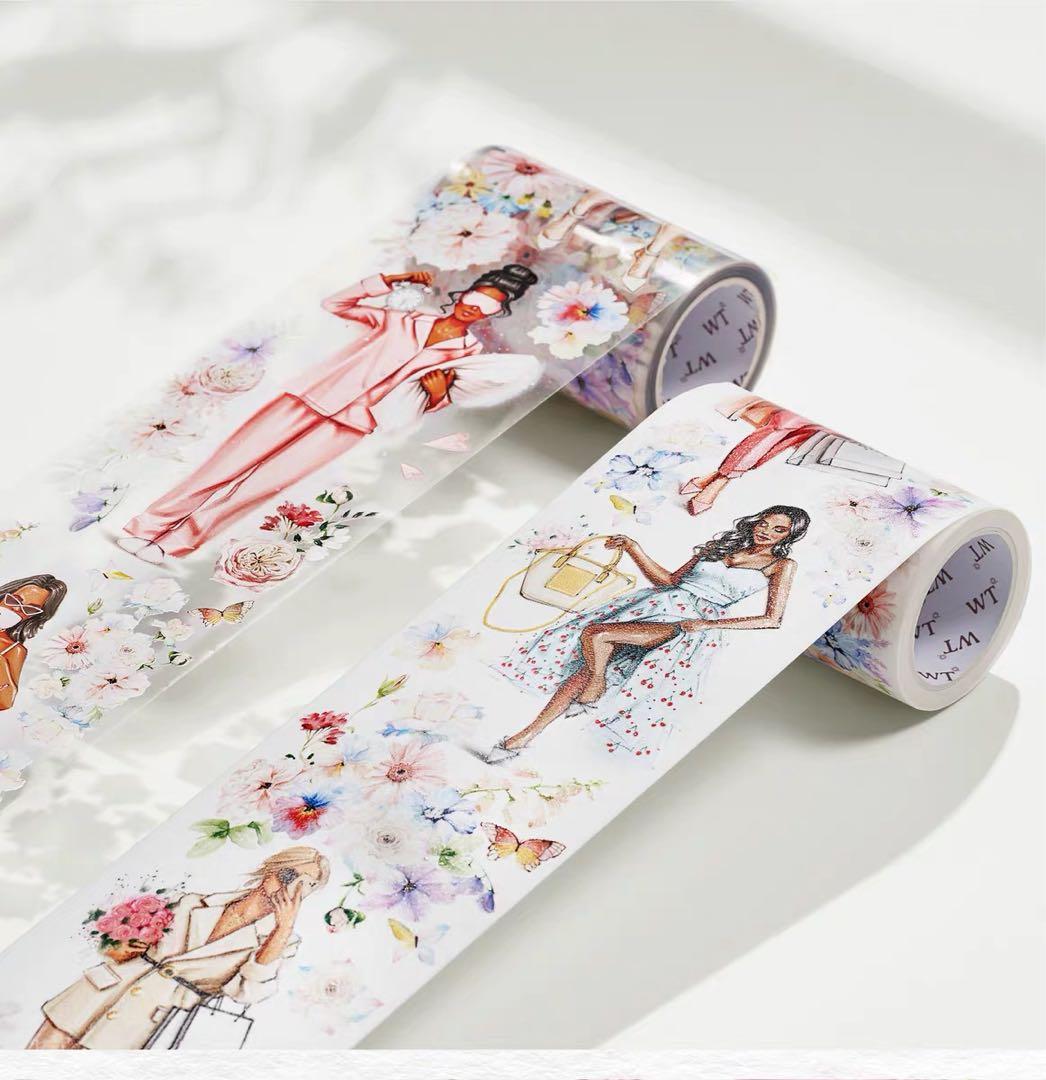 ⭐️SALE⭐️WT《漫步花路》海外マスキングテープ　マステ 【1367】