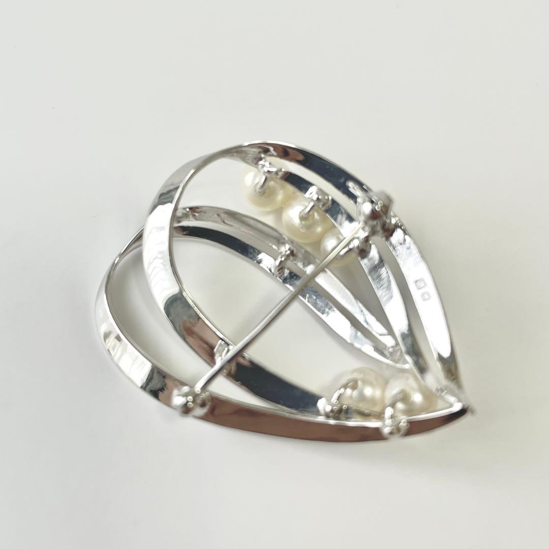 皇室御用達✨ミキモト アコヤ真珠 パール ブローチ コサージュ ハート