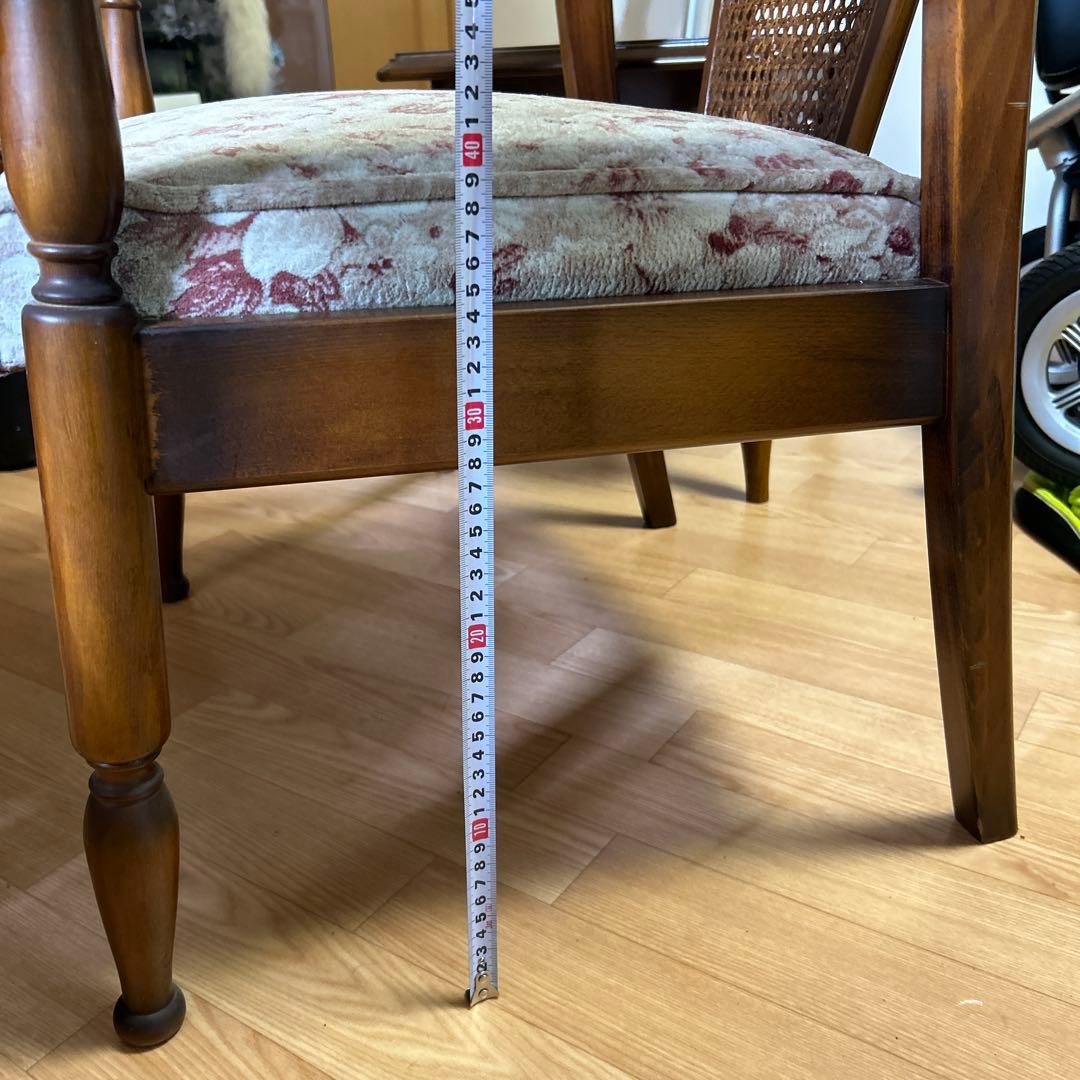 【美品】 昭和 レトロ 家具 カリモク karimoku 椅子 イス チェア ②