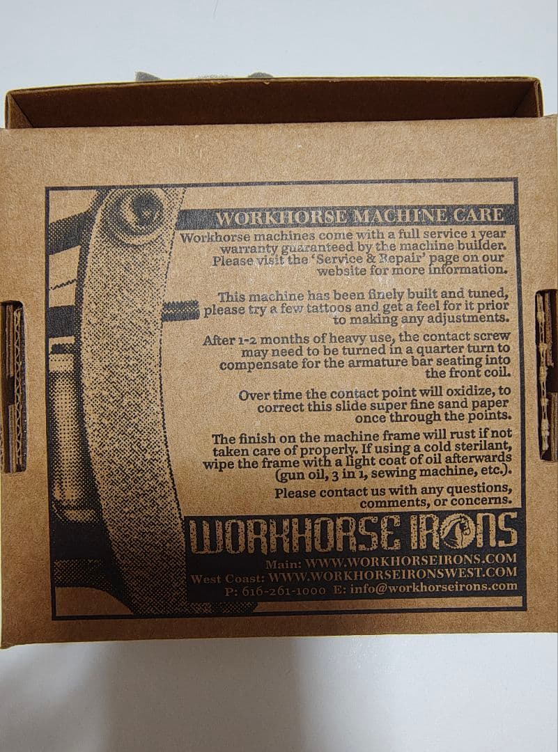 タトゥーマシン　Workhorse Irons