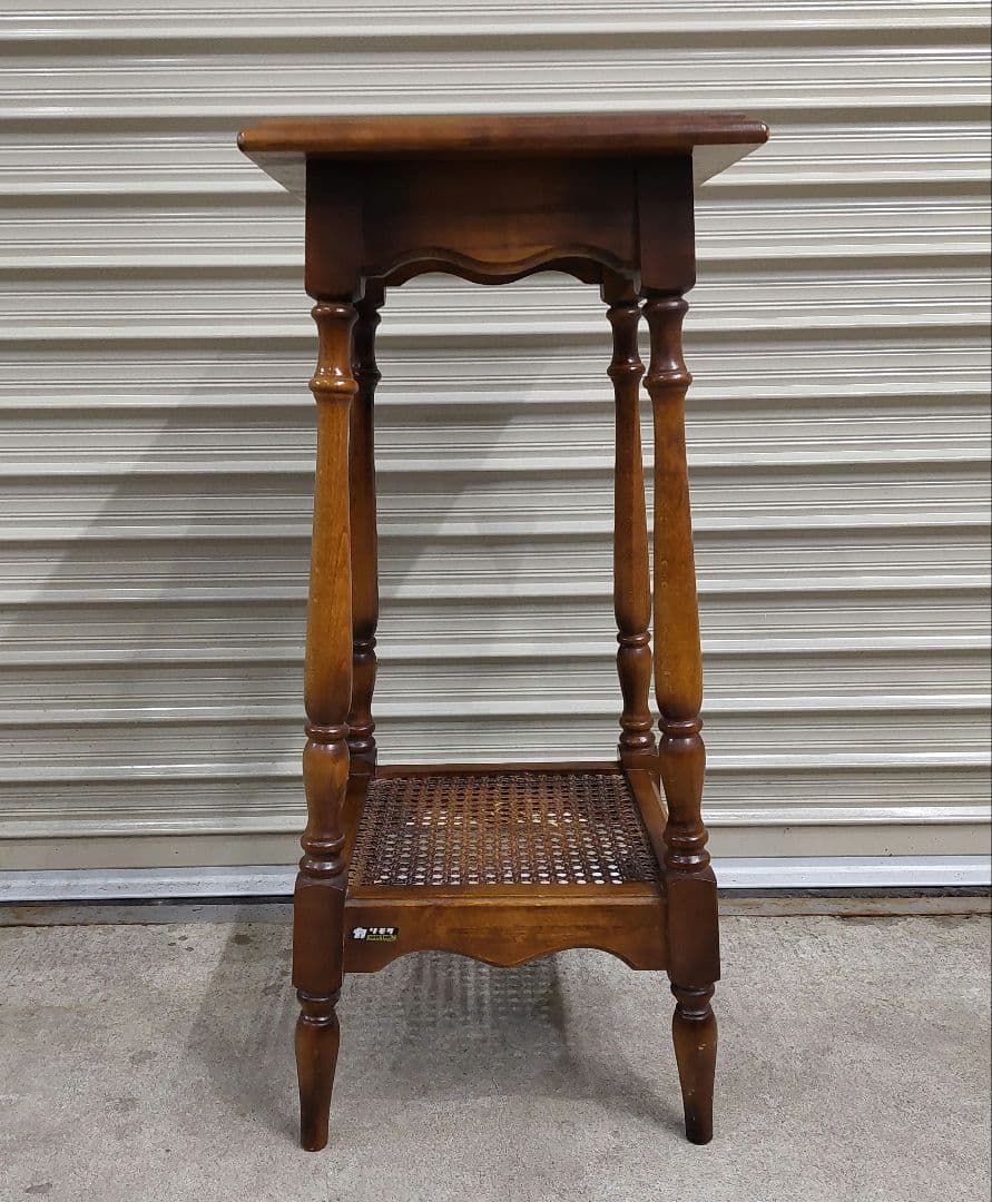 オールドカリモク アンティーク コロニアル 花台 電話台 飾り台 サイドテーブル