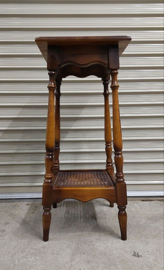 オールドカリモク アンティーク コロニアル 花台 電話台 飾り台 サイドテーブル