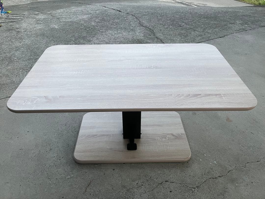 昇降式ダイニングテーブル 120×75＜送料込み＞