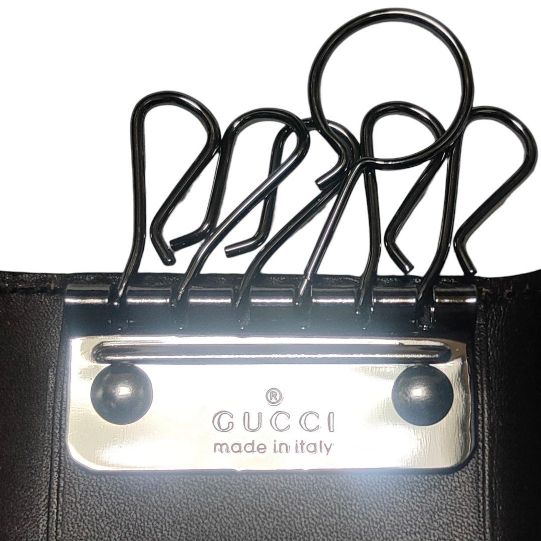 GUCCI レザーキーケース ブラウン E1610 新品未使用