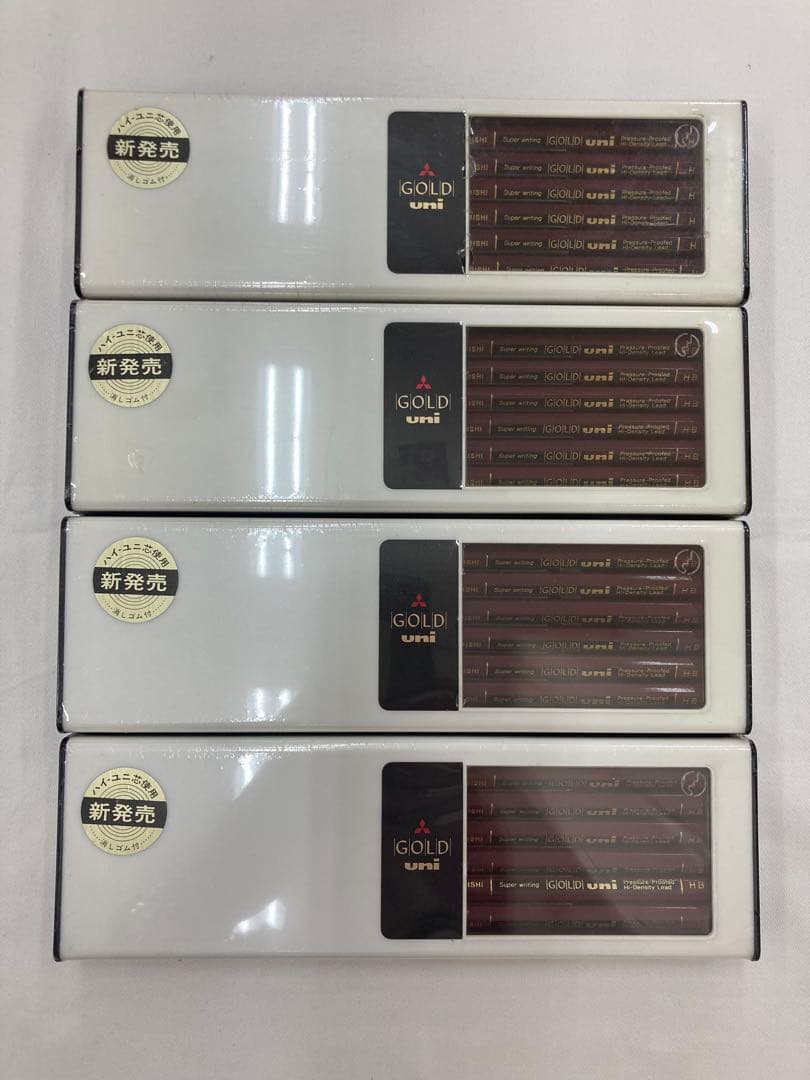 Β*Ε様 新品 未開封 uni GOLD HB H 鉛筆 セット 長期保管品