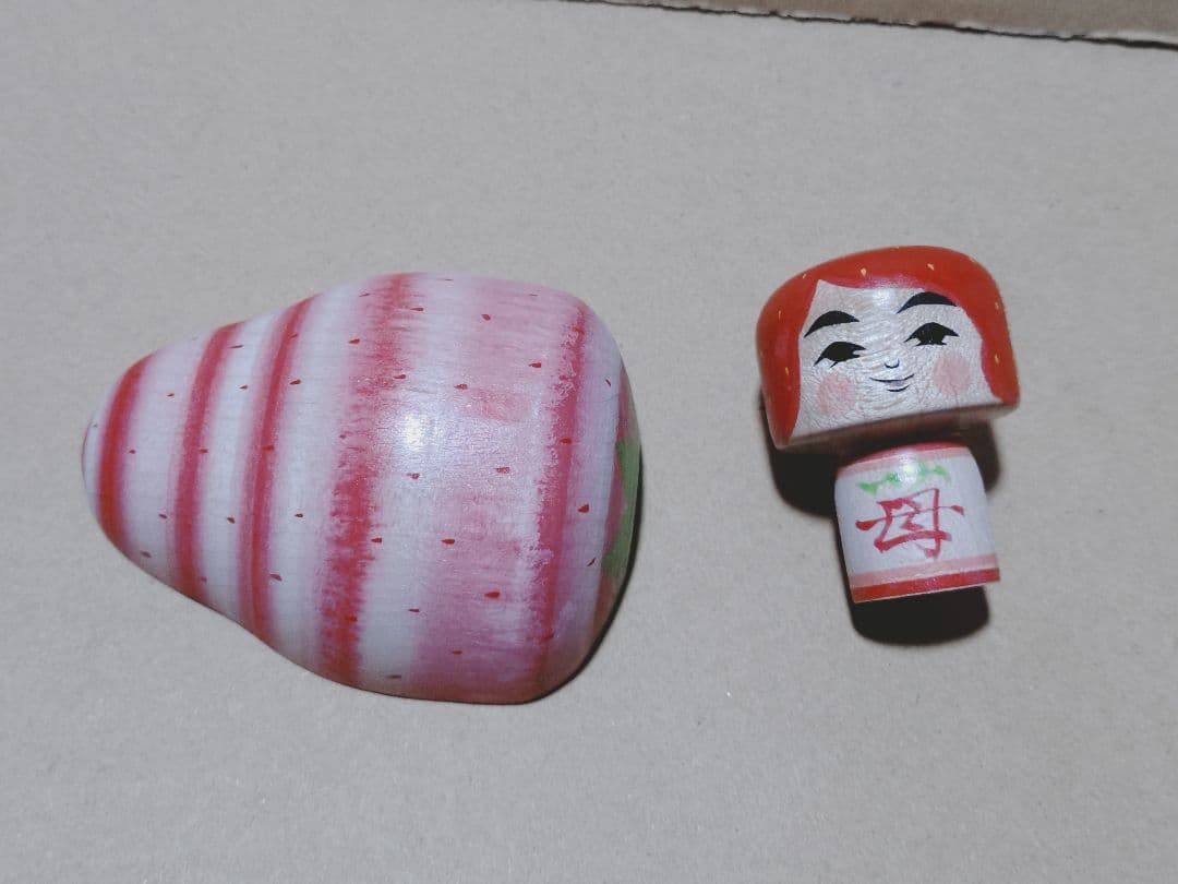 石巻こけし　いちご型のえじこ