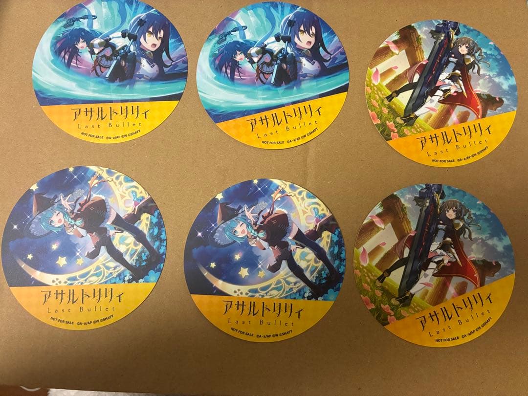 アサルトリリィ 神庭女子藝術高校×PABLO mini コースター16枚セット