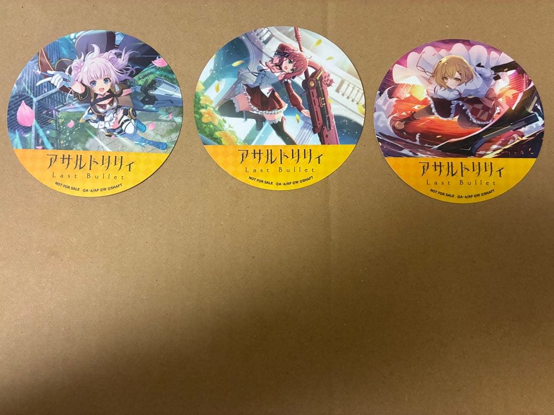 アサルトリリィ 神庭女子藝術高校×PABLO mini コースター16枚セット