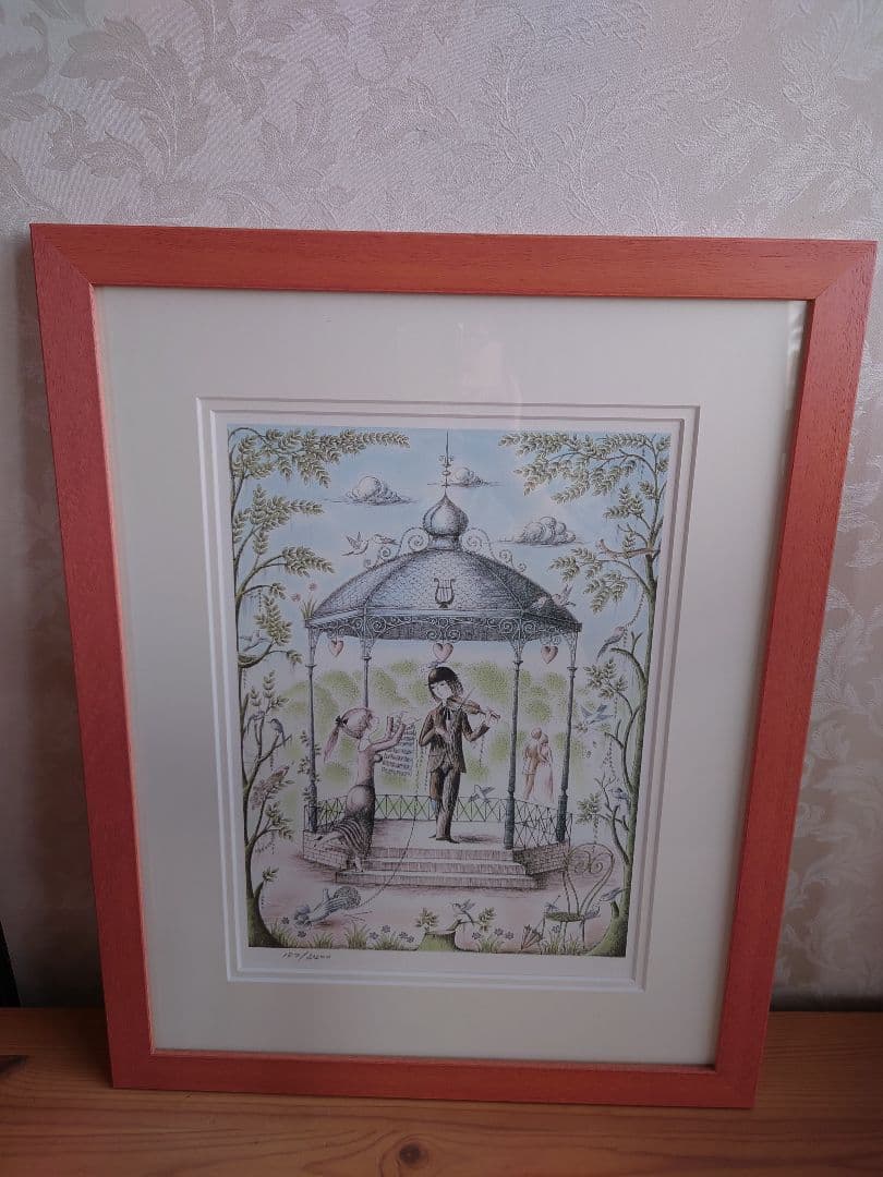 レイモン・ペイネ「ヴァランスのキオスク」版画