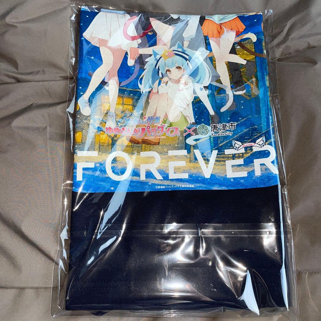 S　劇場版　ゾンビランドサガ　唐津　すきっちゃん！からチュッ　Tシャツ　ネイビー