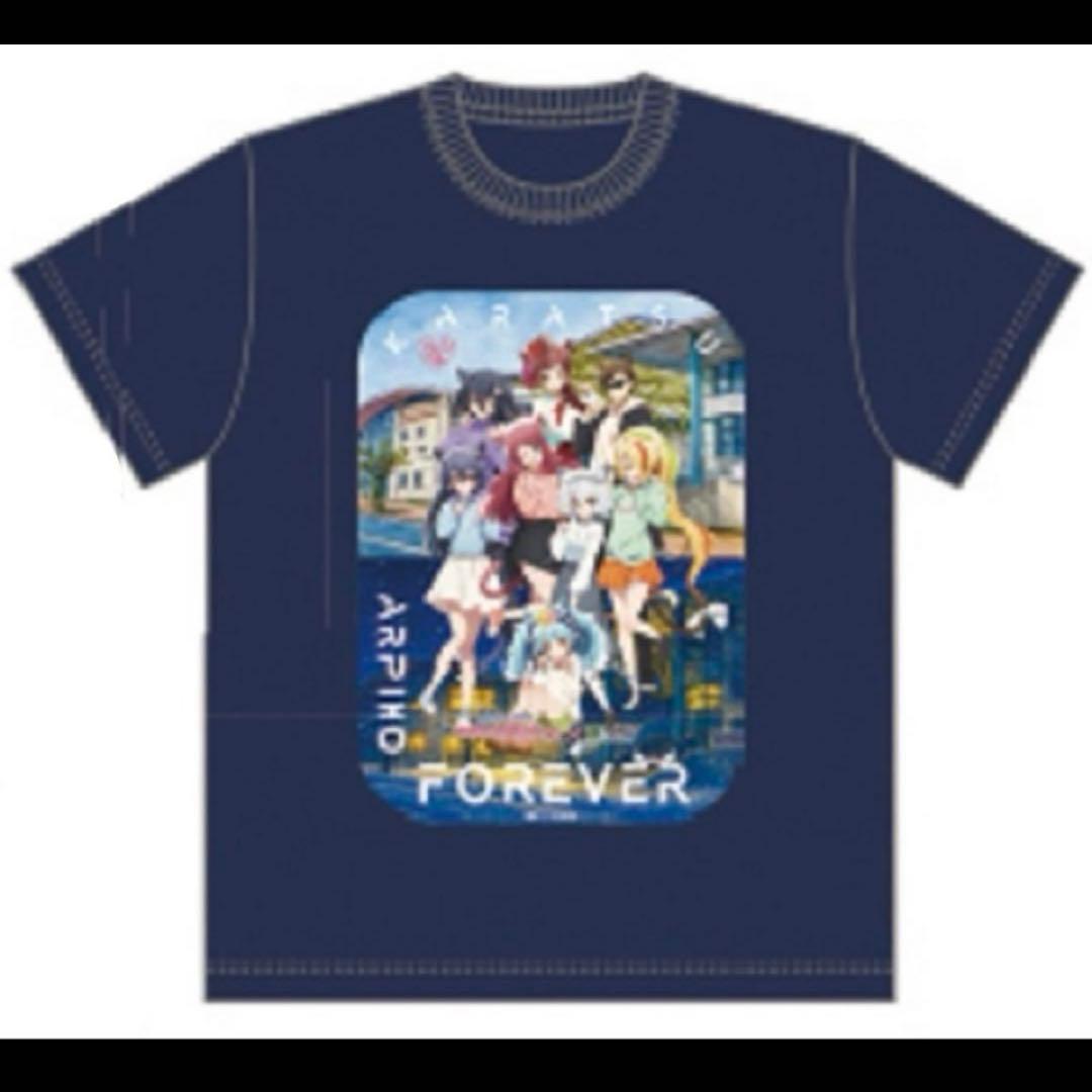 S　劇場版　ゾンビランドサガ　唐津　すきっちゃん！からチュッ　Tシャツ　ネイビー