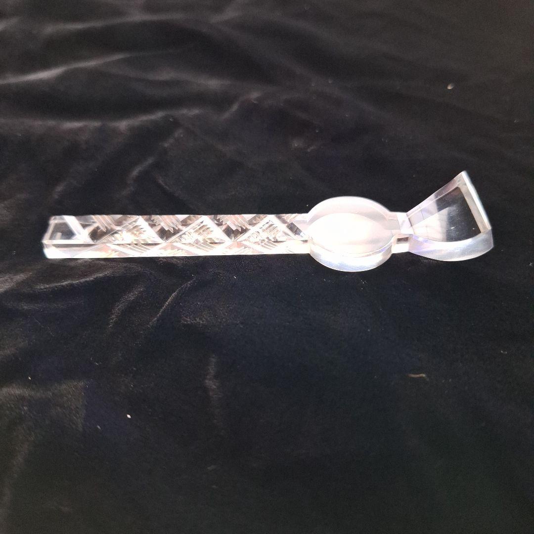 平打ち切子透明簪(江戸時代)