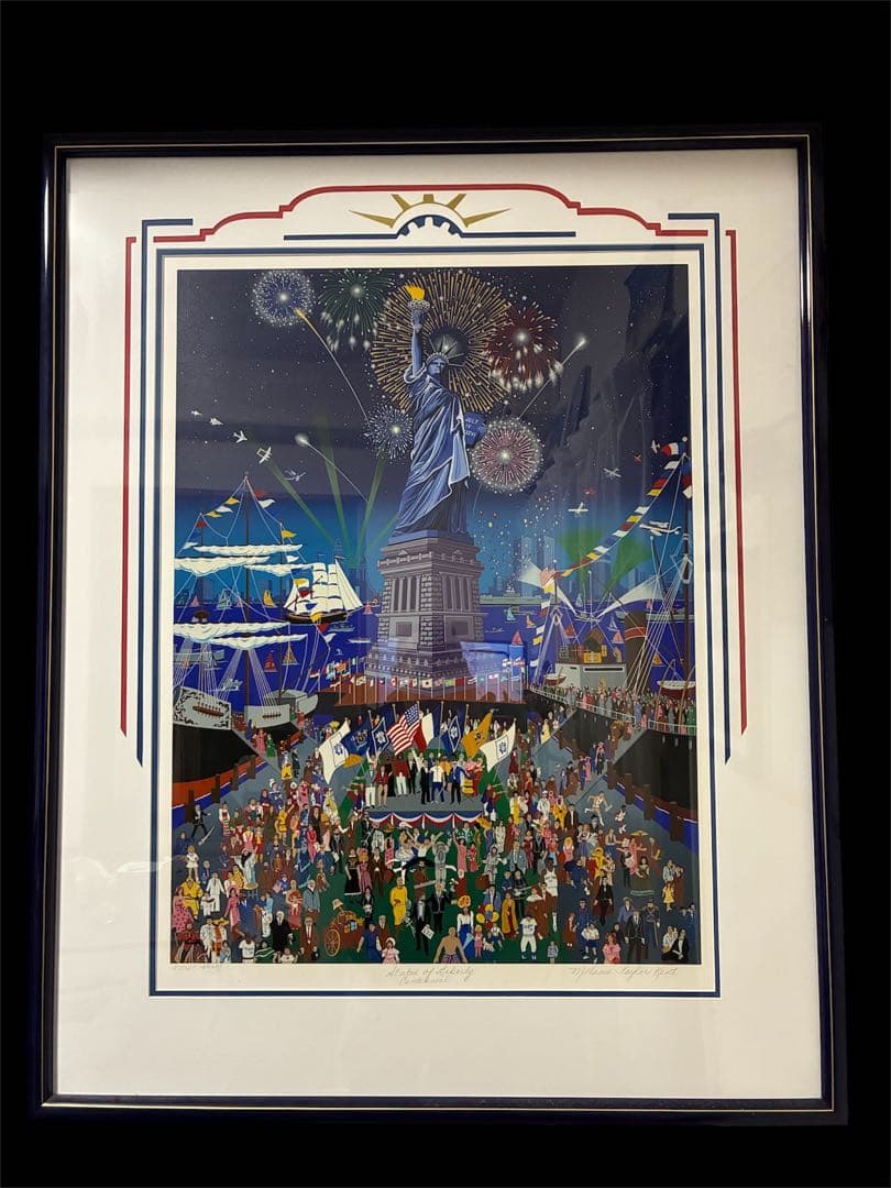 【メラニーケント】 「自由の女神」シルクスクリーン(作品保証書付)