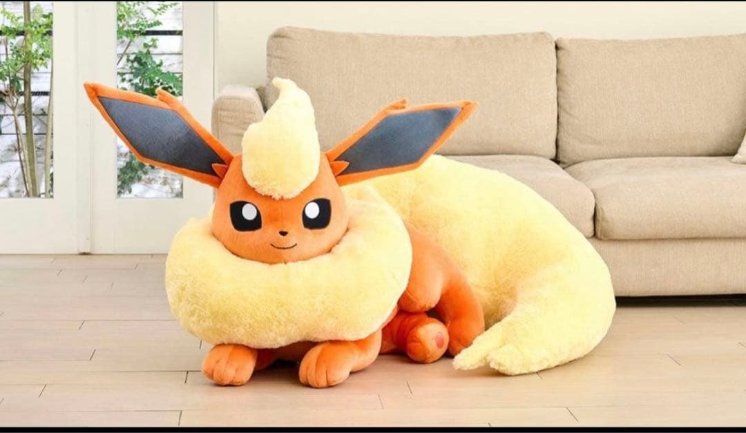 ぬいぐるみ 等身大ブースター 寝そべり　ポケモン ポケモンセンター