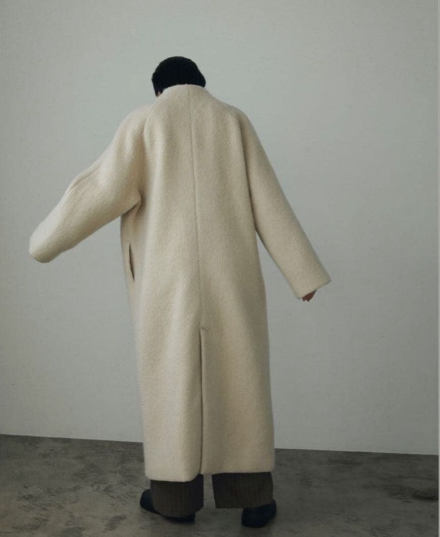 アンヌーク　anuke Collarless Shaggy Coat