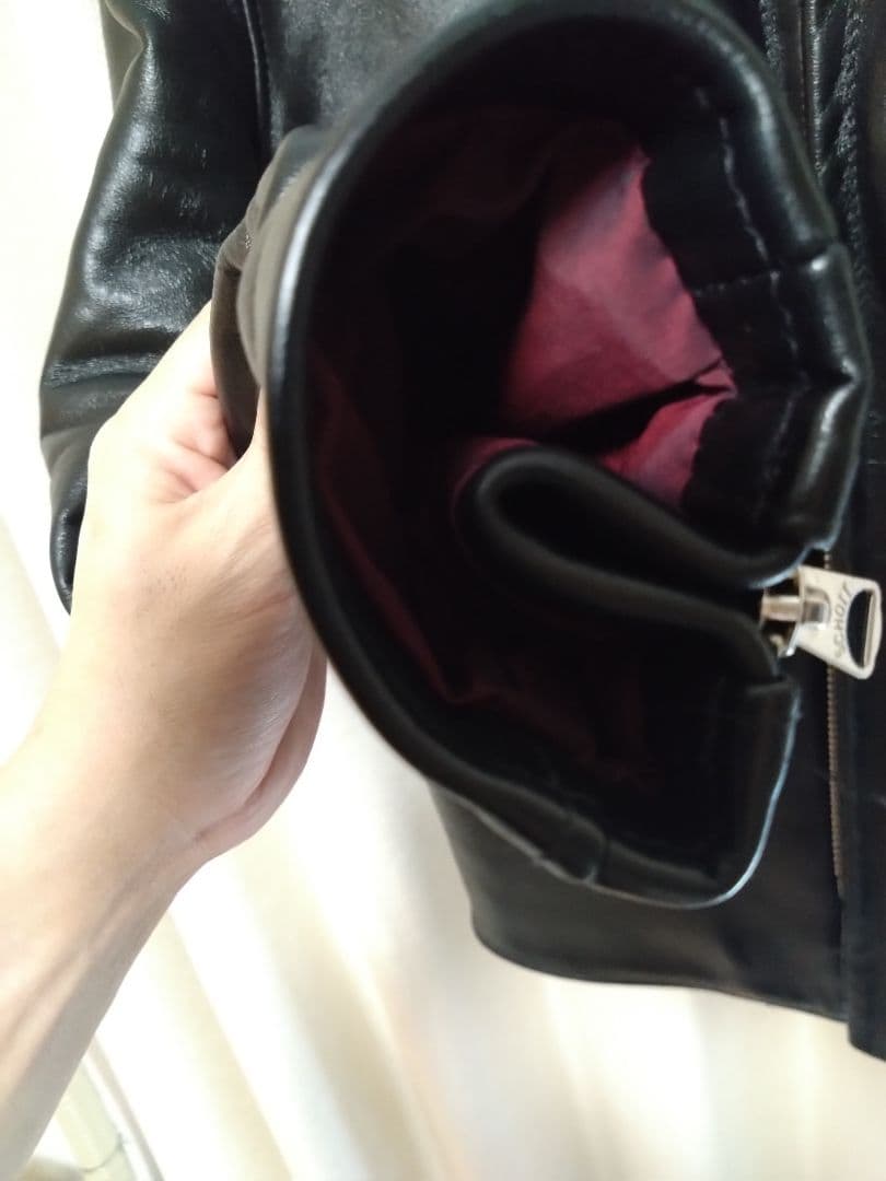 Schott シングルライダース641XXH クリーナー、ミルク、純正ハンガー付