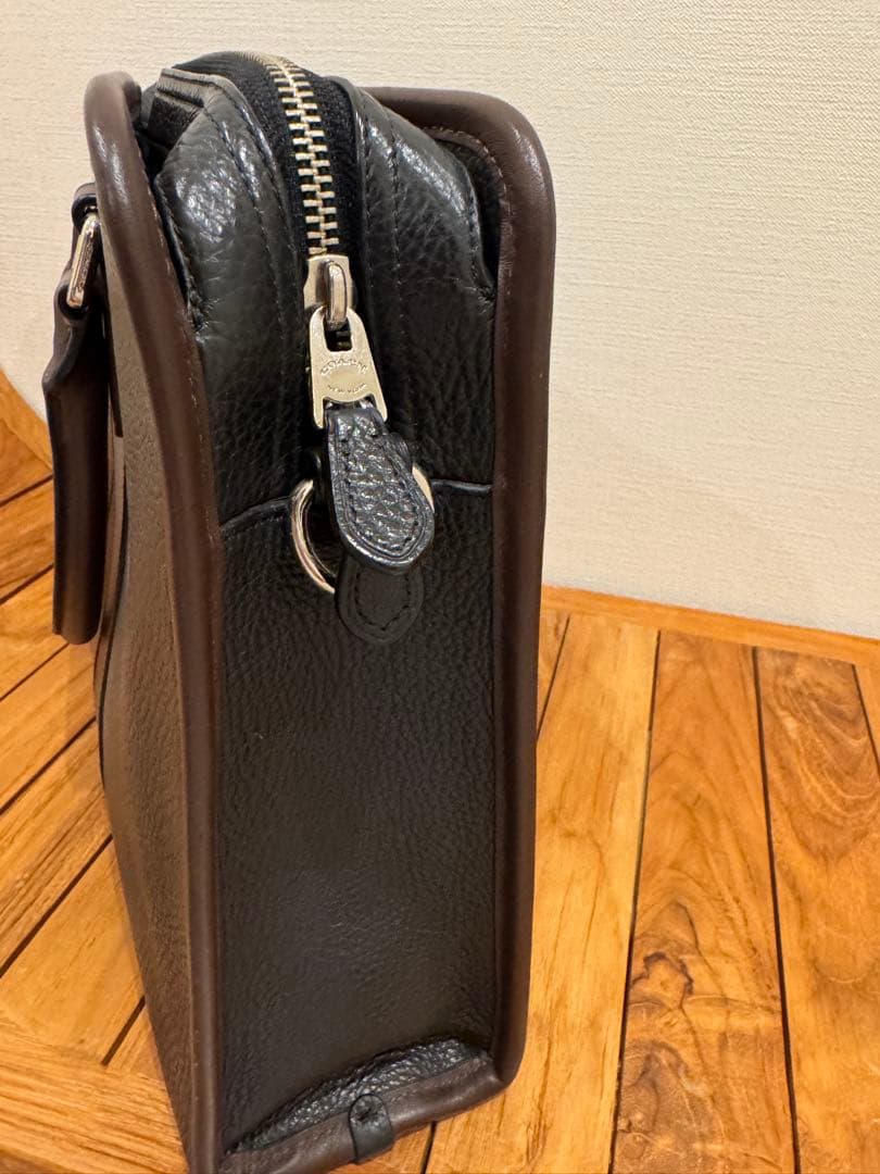 て*つ様 ダークブラウン レザー ビジネスバッグ