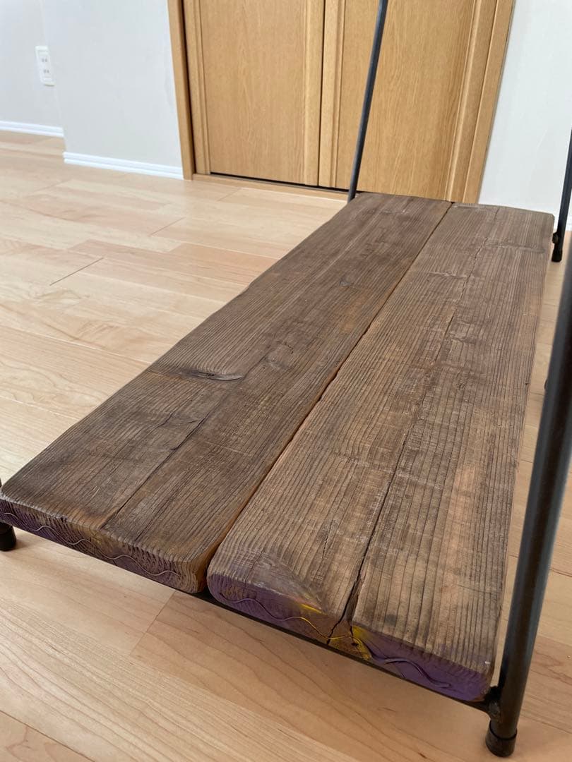 アイアン×木製ハンガーラック