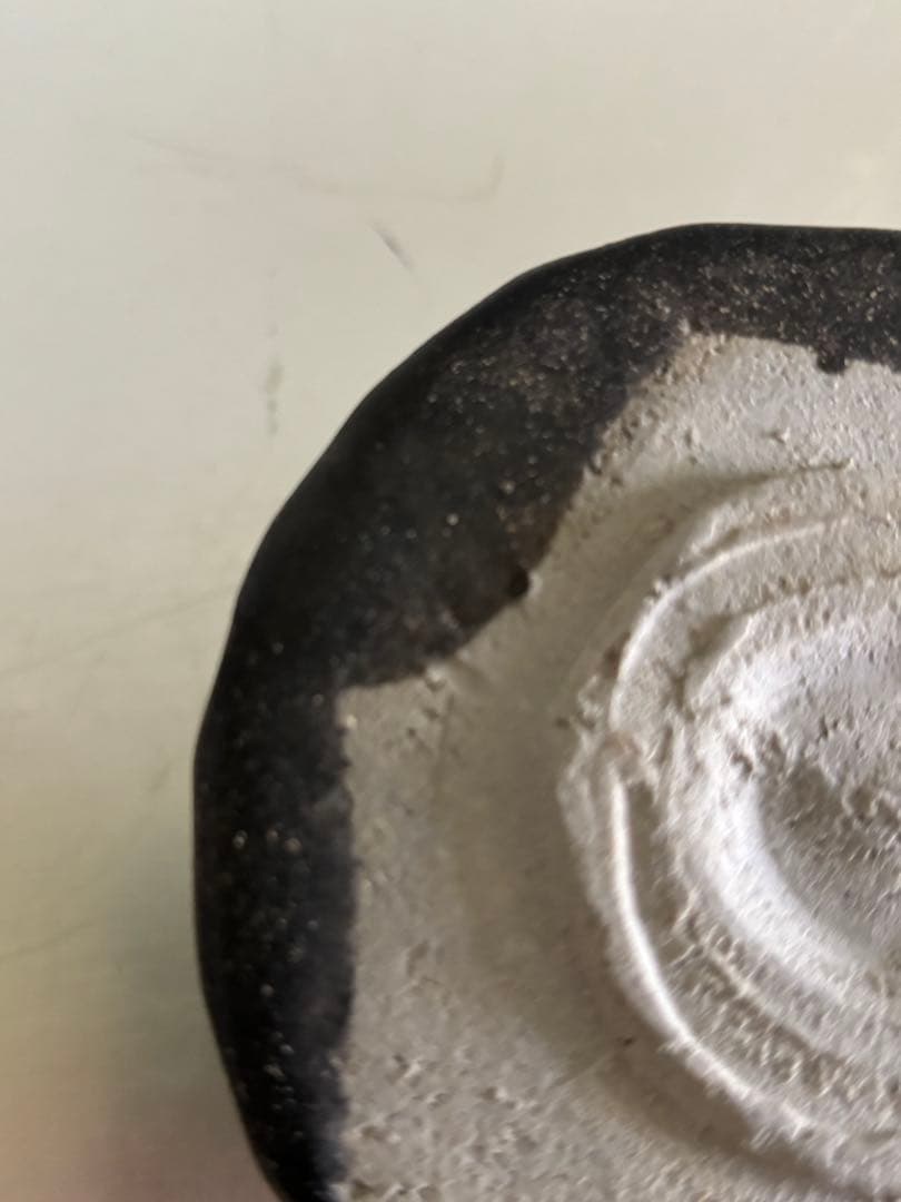 岸野寛　瀬戸黒茶碗　(B）抹茶碗　茶道