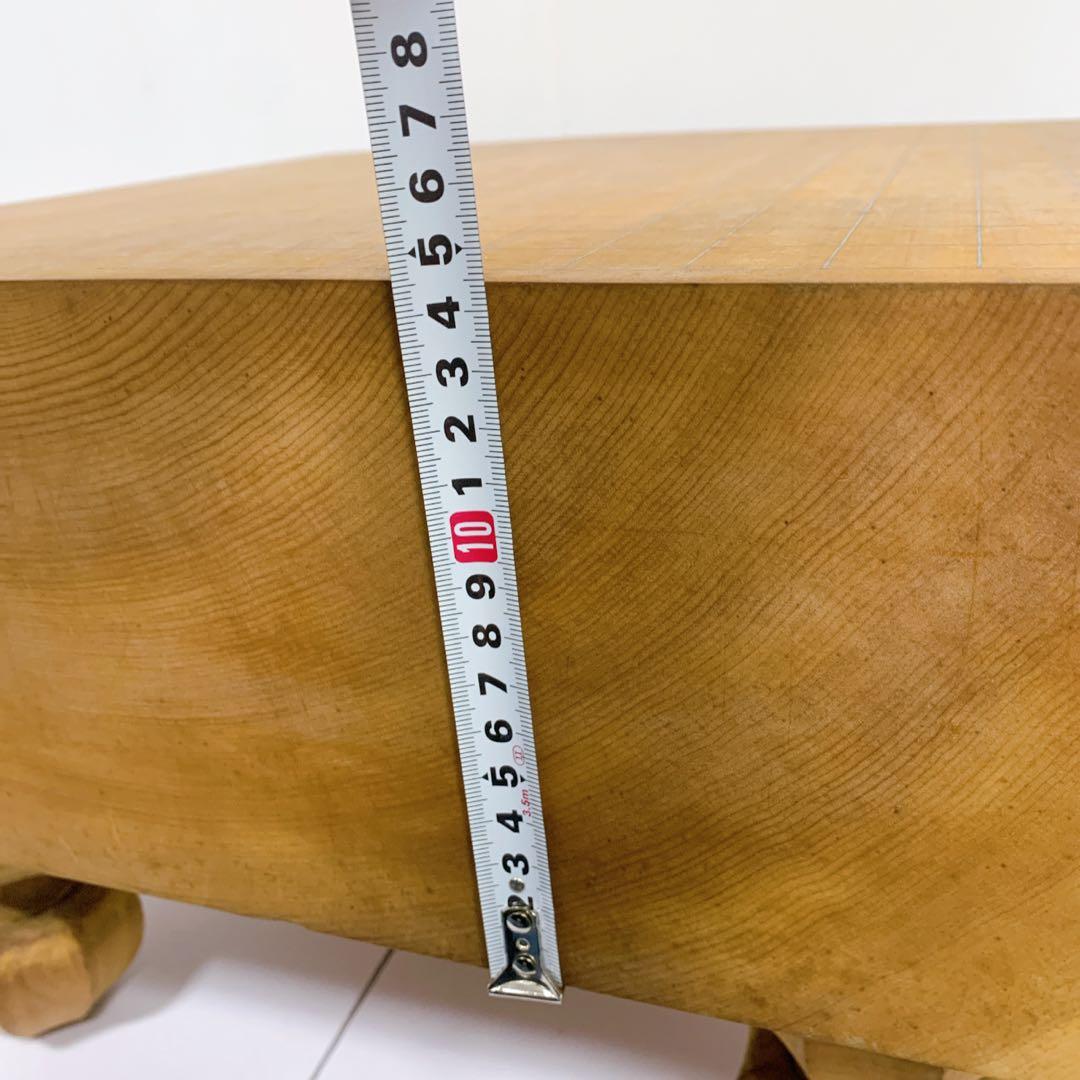 【送料込】高級 任天堂 極厚 約4.8寸 囲碁 本榧 目が繊細 ヘソ 脚付き